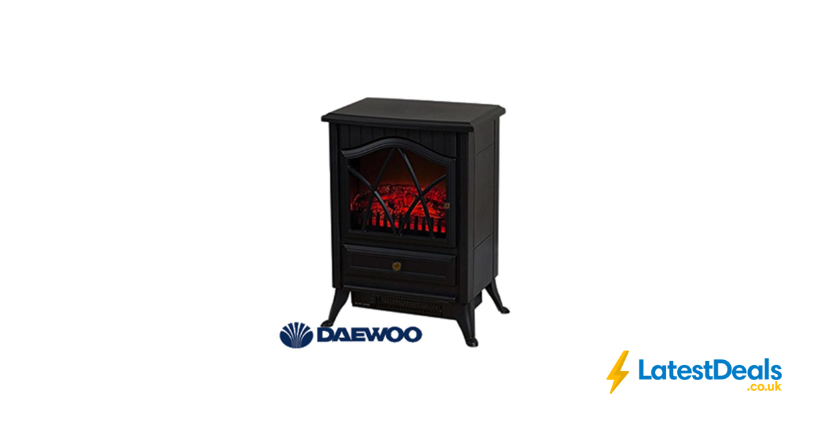 Daewoo 2000W Flame Effect Stove Heater, £49.99 at Home Bargains