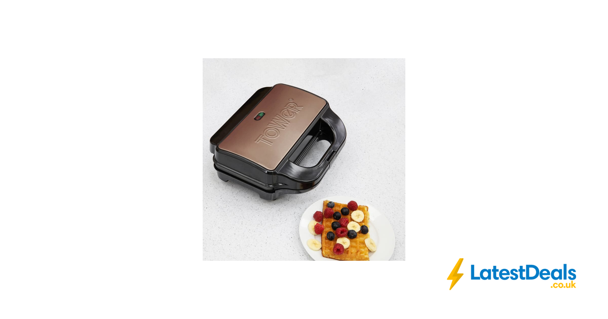 Tower 3in1 Deep Fill Sandwich Maker Rose Gold, £12 at B&M