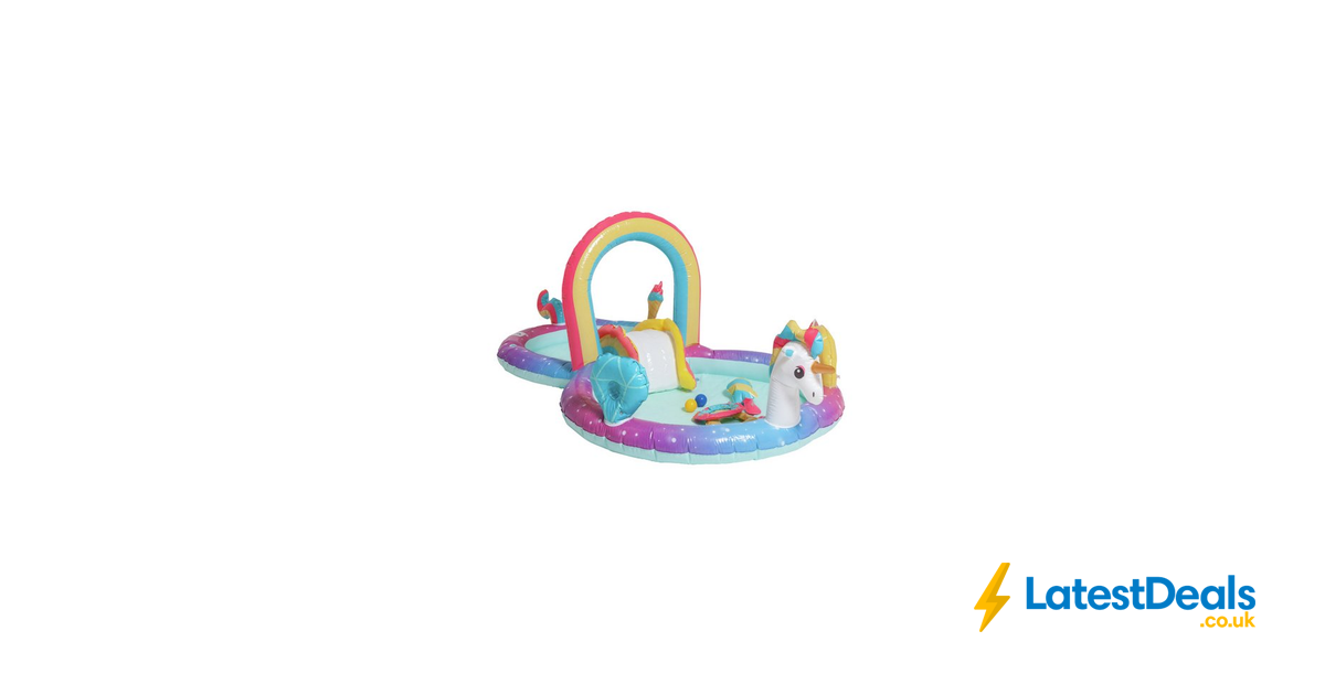 chad valley 9.7 ft unicorn water activity centre pool 181l