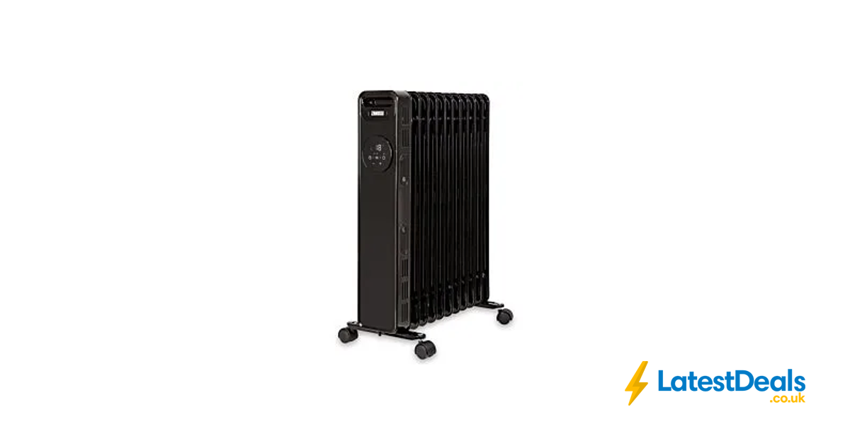 Further Saving! Zanussi ZOFR5005B 2.3kW Digital 11 Fin Oil Filled  Radiator-Black, £79.99 at Robert Dyas