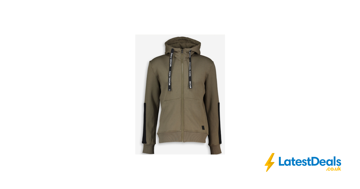 MICHAEL KORS Olive Green Zip up Hoodie, £39.99 at TK Maxx