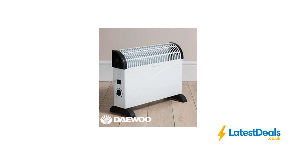 Daewoo 2000W Convector Heater, £19.99 at Home Bargains