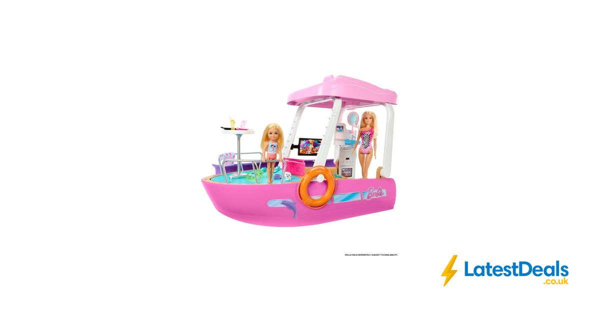 Barbie Dream Boat Barco Con Piscina Y Tobogán Hjv37 Mattel