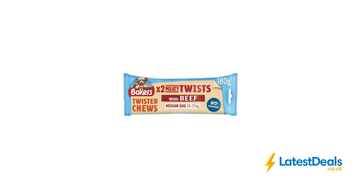 Bakers Meaty Twist Medium Dog Treats, £1.59 at ASDA