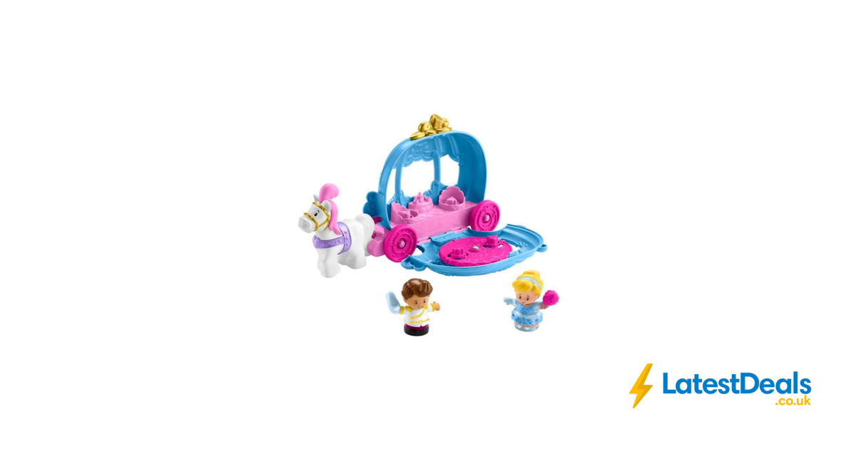 New Mattel Disney Princess Little People Cinderella's Dancing Carriage