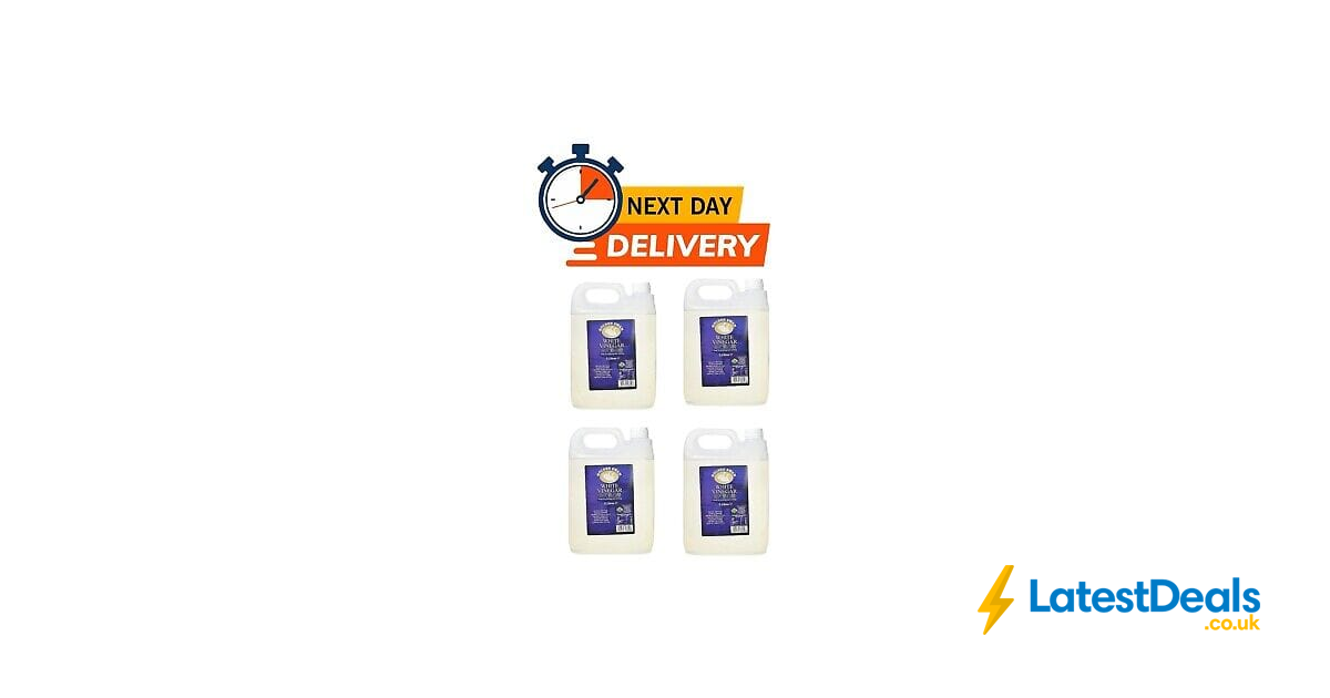 GOLDEN SWAN White Vinegar 5 Liter Pack of 4, £14.64 at ebay
