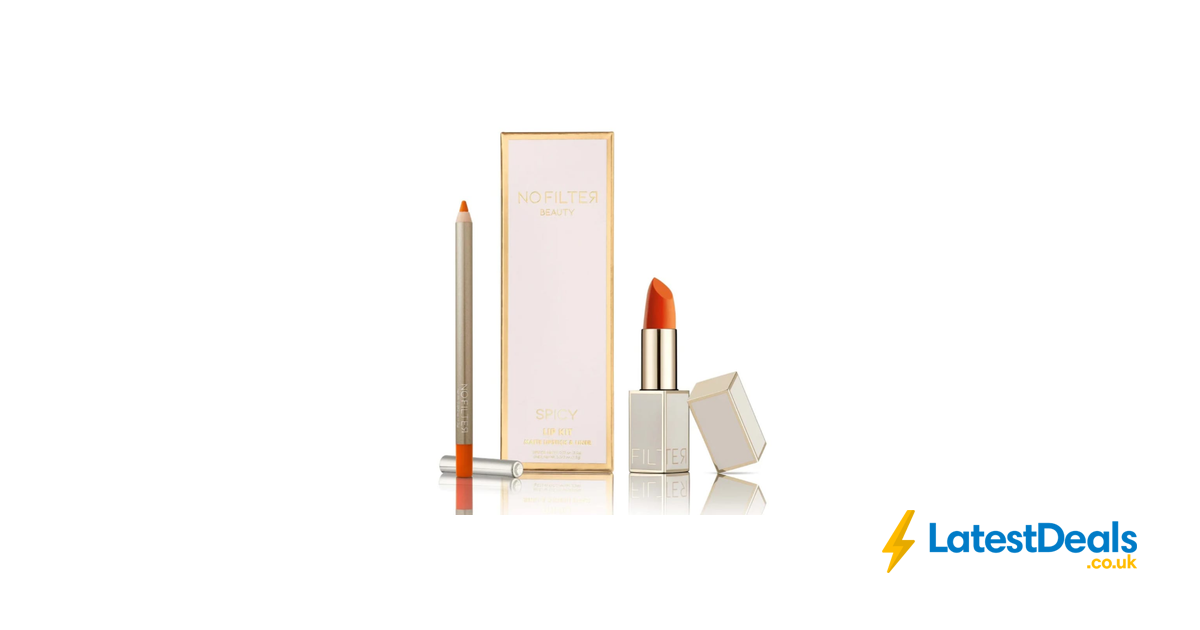 NO FILTER BEAUTY Two Piece Lip Kit - Shade Spicy, £3.99 at TK Maxx
