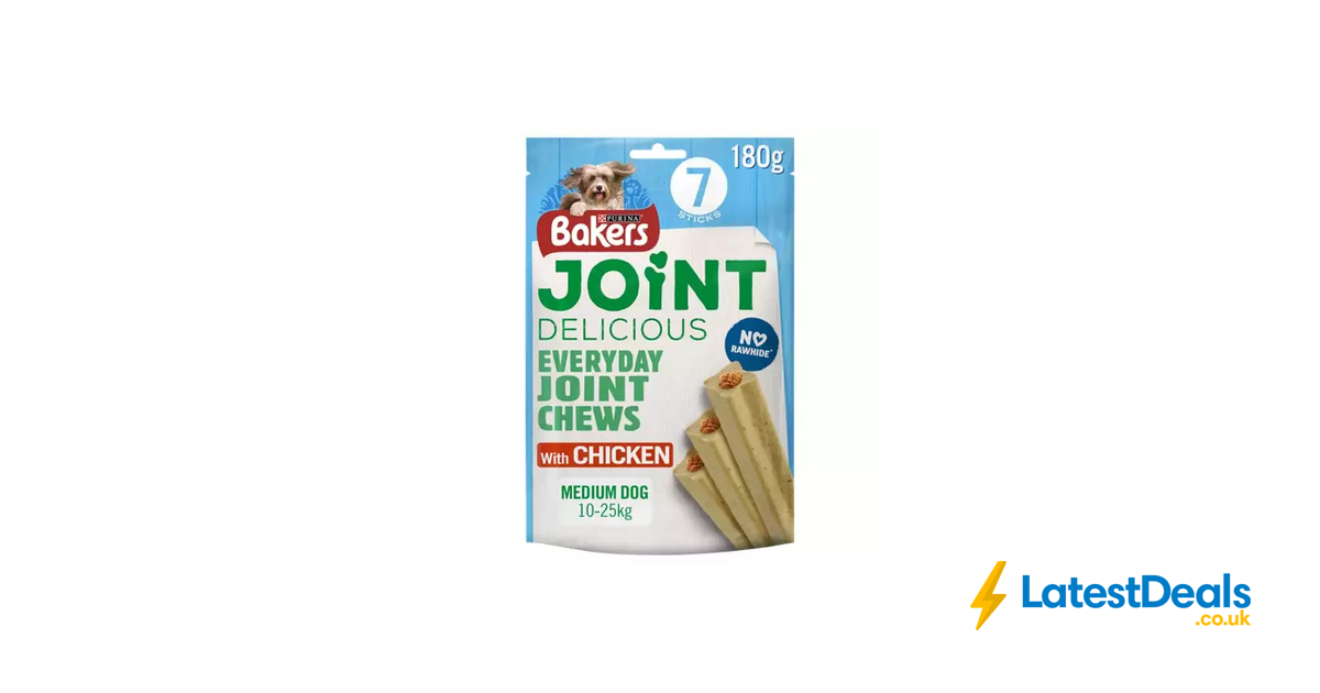 Bakers Joint Delicious Adult Medium Dog Treat with Chicken 7 Sticks