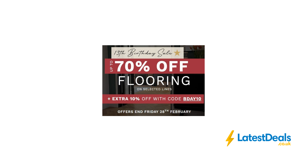 Extra 10% off Flooring at Luxury Flooring