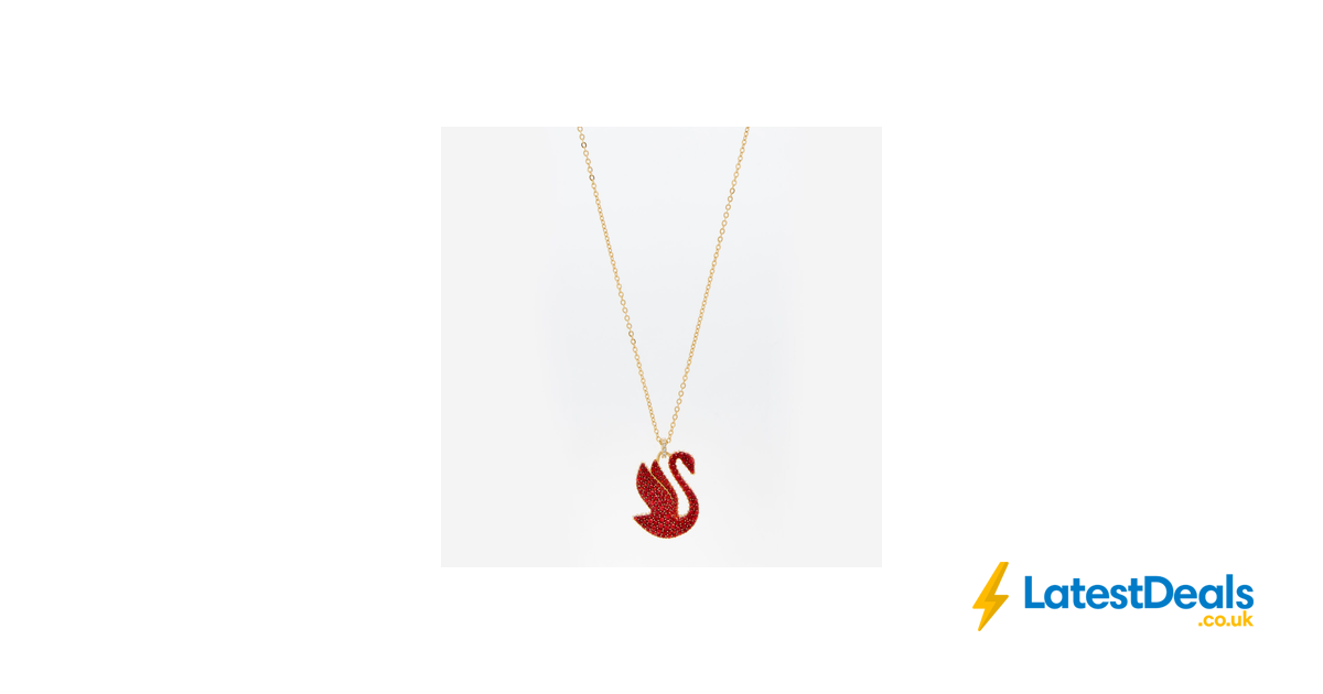 SWAROVSKI Gold Plated Large Red Swan Pendant Necklace, £39.99 at TK Maxx