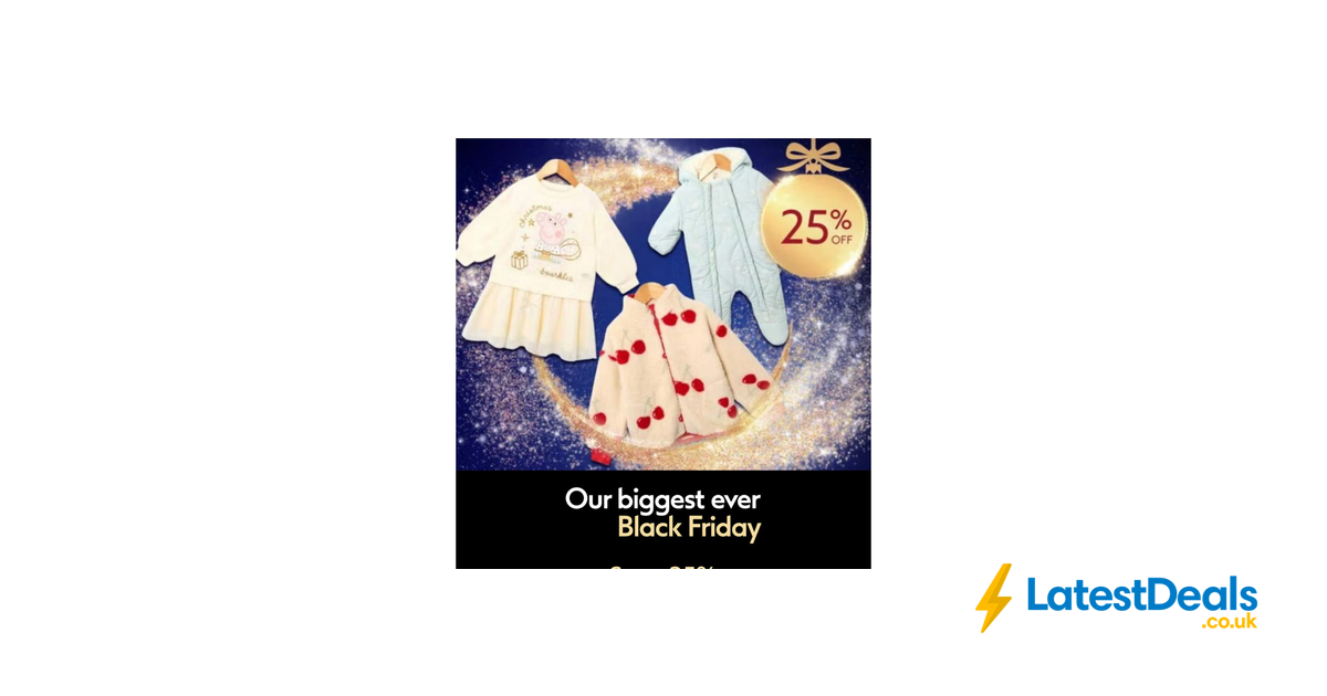 Black Friday - save 25 Percent on Selected Baby Clothes at Boots