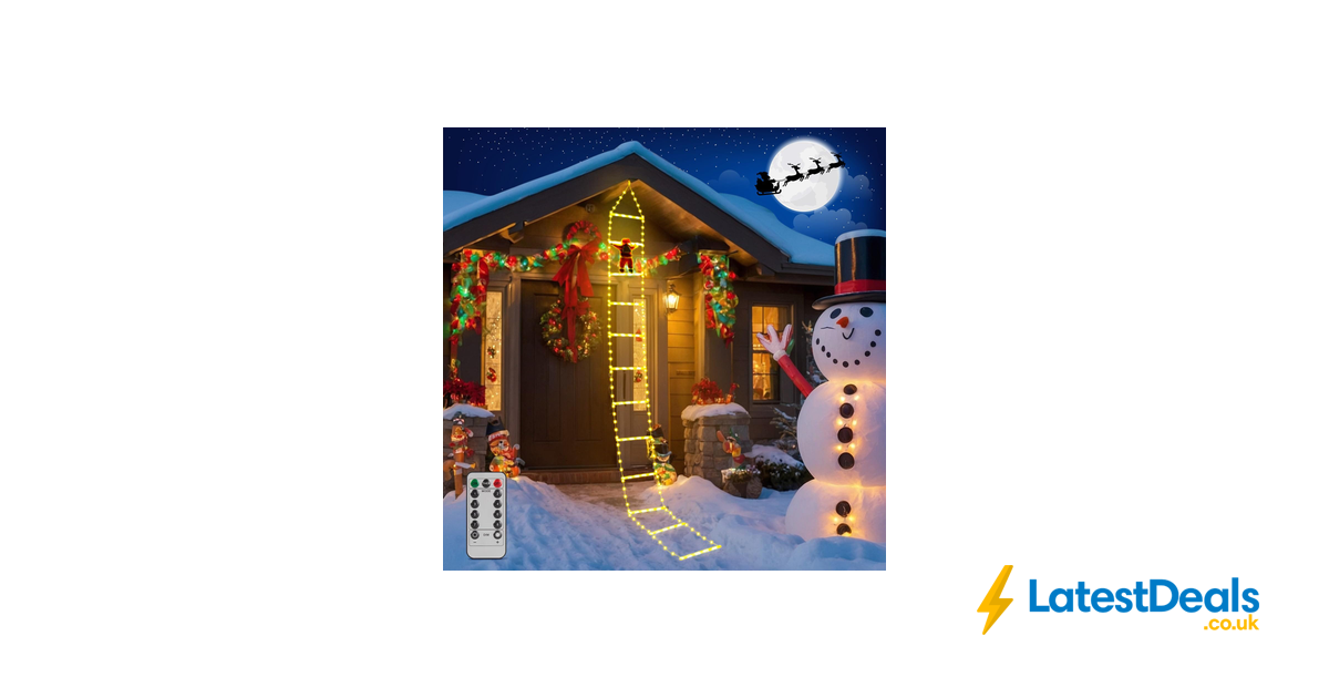 Santa Remote Control 10FT Outdoor Christmas Lights with Santa, Remote-Controlled LED, £9.99 ...