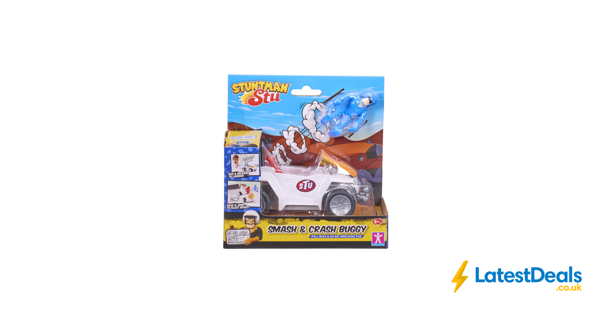 Stuntman STU - Buggy Smash And Crash - Voiture Cascade Qui Se Brise En Morceaux, Avec Siège éjectable - Jouet Pour Enfants