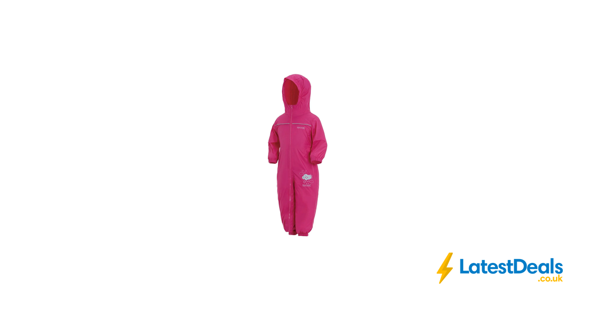 Regatta Puddle IV - Combinaison Imperméable Enfant Rouge 24-36 Mois