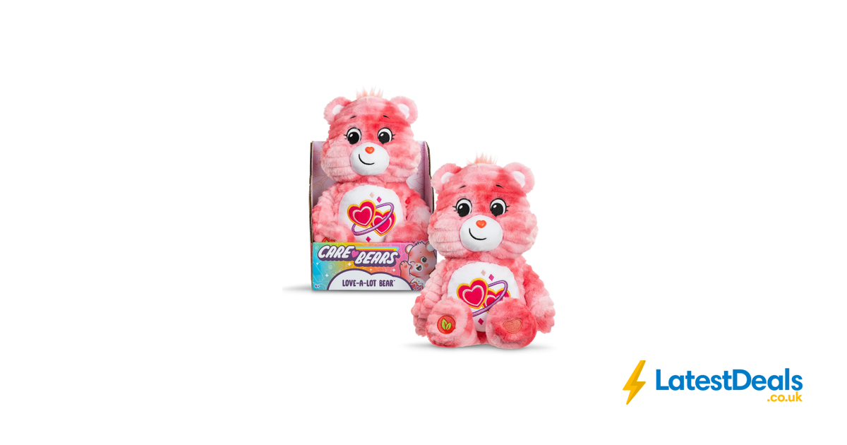 Peluche Care Bears Love-a-Lot Bear 35cm - Ours Classique Doux Et Câlin
