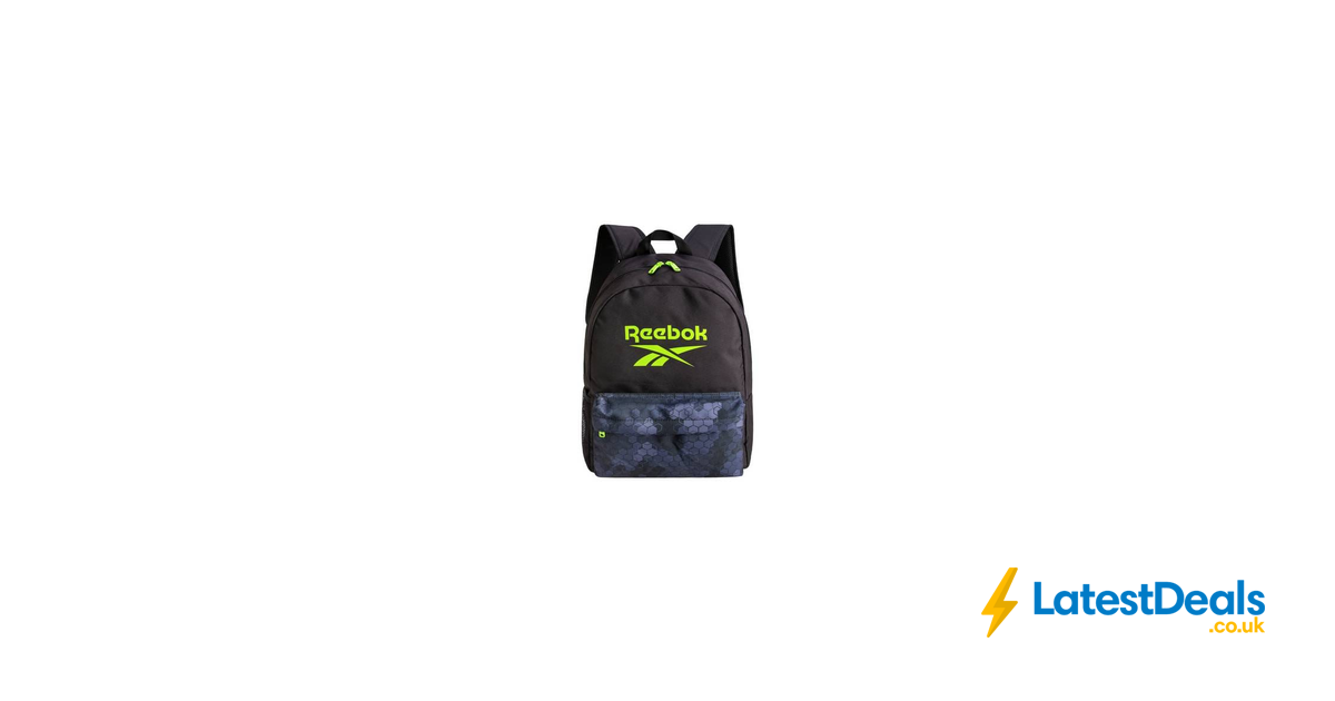 Reebok Urban Backpack - Black-Lime, £11 at Argos